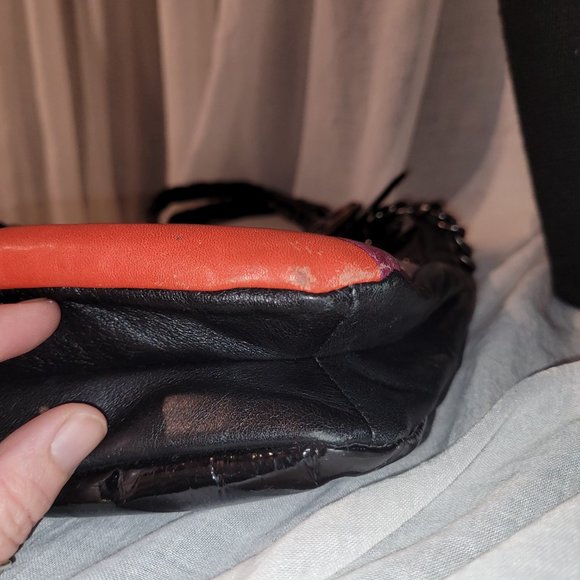 Coach Limited Edition Signature Logo Patchwork OP Art - Red Cream Purple Black - Picture 3 of 16